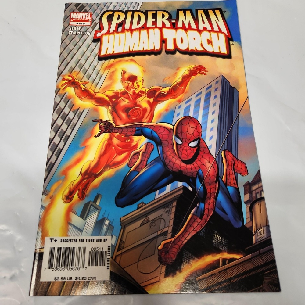 Marvel Spider-Man Human Torch, Amazing Spider-Man 534 535 Civil War Comics Lot